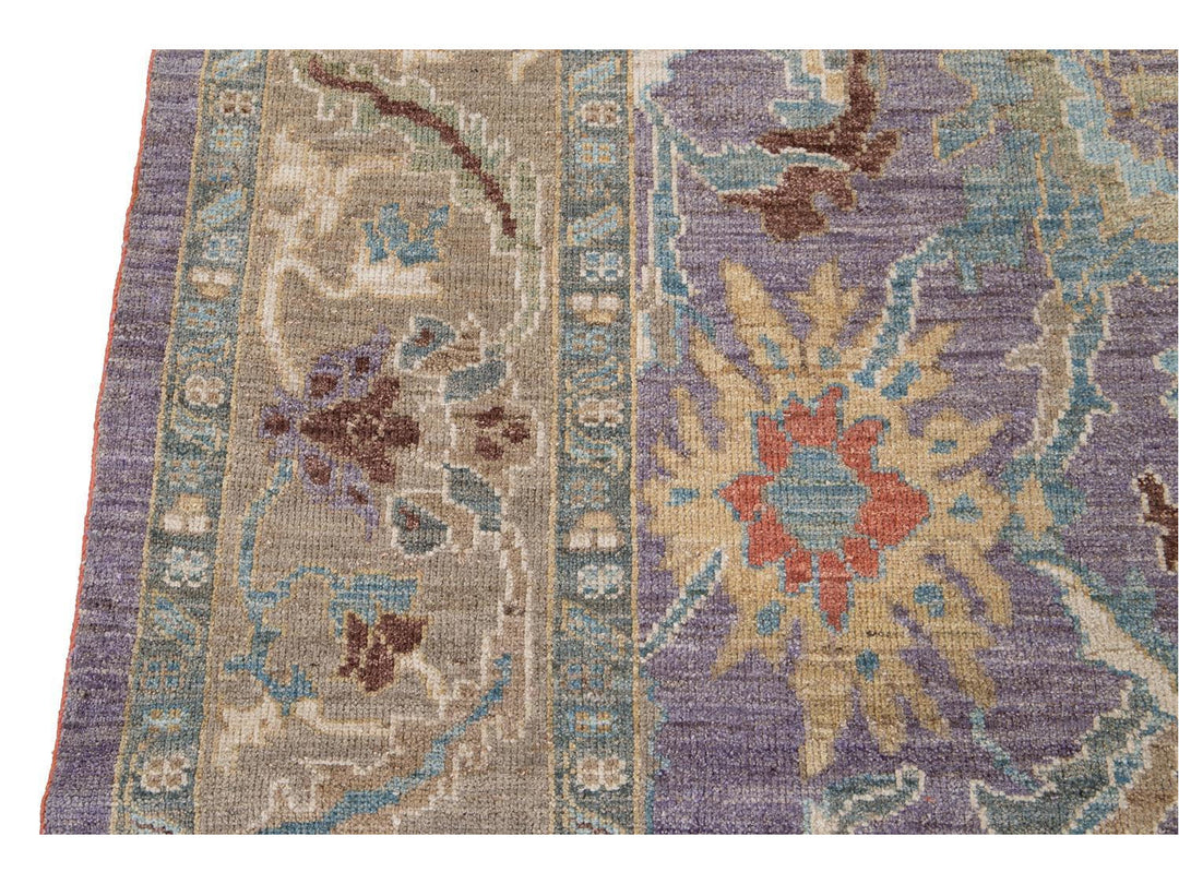 Modern Sultanabad Wool Rug 6 X 9