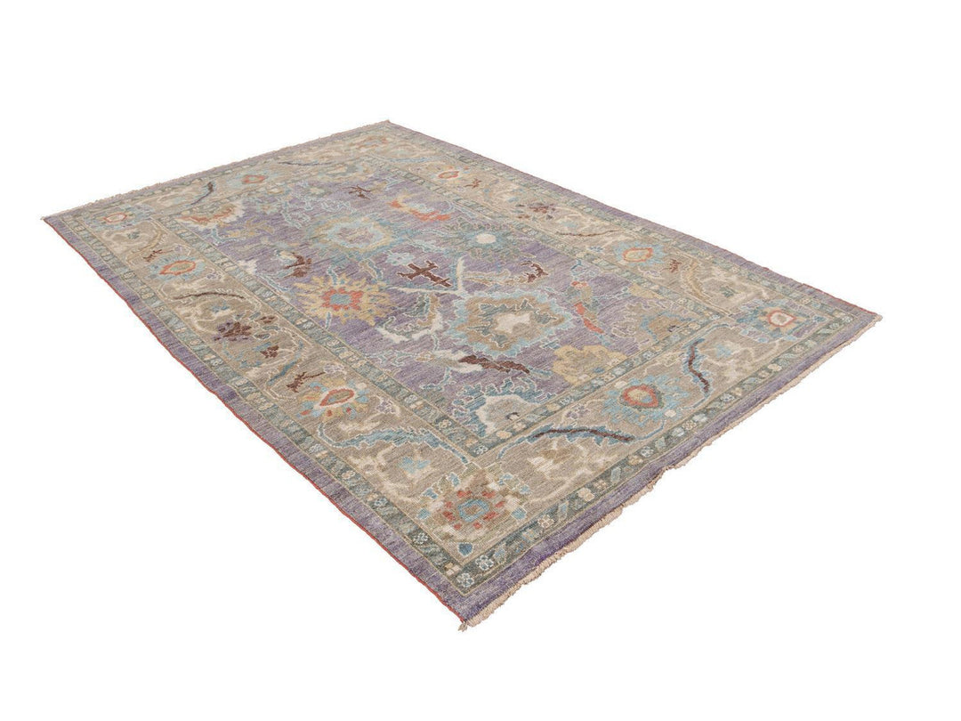 Modern Sultanabad Wool Rug 6 X 9