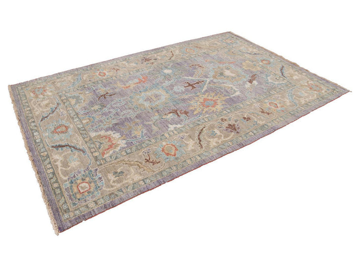 Modern Sultanabad Wool Rug 6 X 9