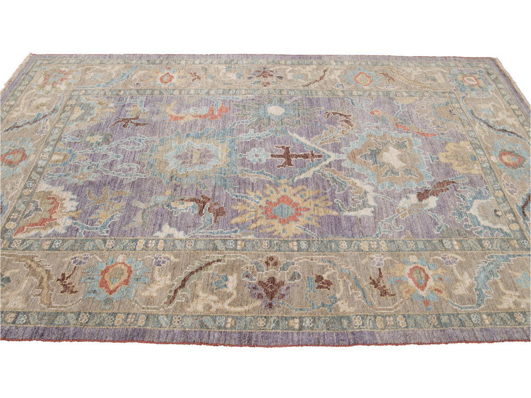Modern Sultanabad Wool Rug 6 X 9