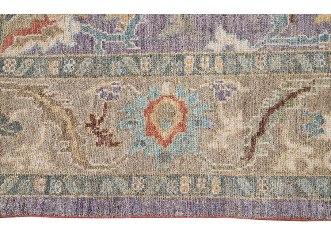 Modern Sultanabad Wool Rug 6 X 9