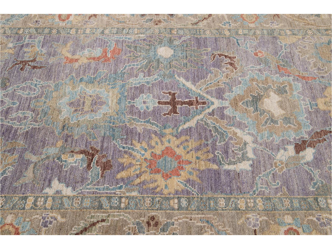 Modern Sultanabad Wool Rug 6 X 9