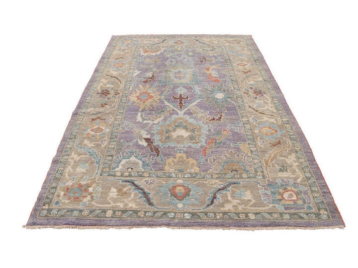Modern Sultanabad Wool Rug 6 X 9