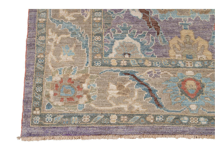 Modern Sultanabad Wool Rug 6 X 9