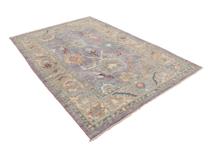 Modern Sultanabad Wool Rug 6 X 9