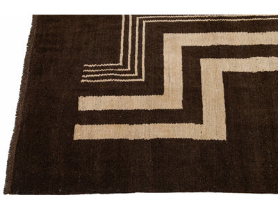 Modern Art Deco Wool Rug 7 X 9