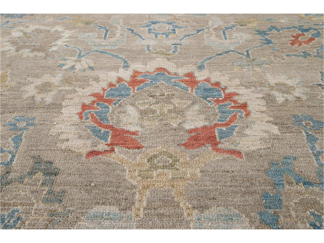 Modern Sultanabad Wool Rug 9 X 12