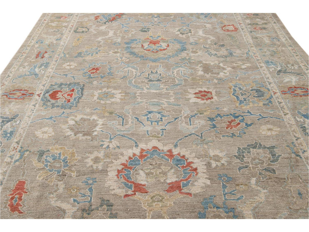 Modern Sultanabad Wool Rug 9 X 12