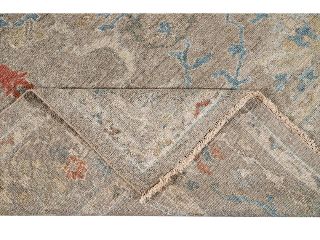 Modern Sultanabad Wool Rug 9 X 12