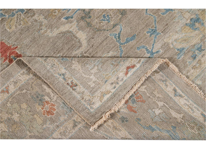 Modern Sultanabad Wool Rug 9 X 12
