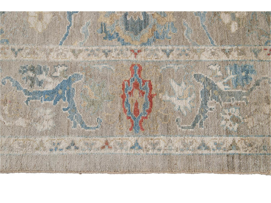 Modern Sultanabad Wool Rug 9 X 12