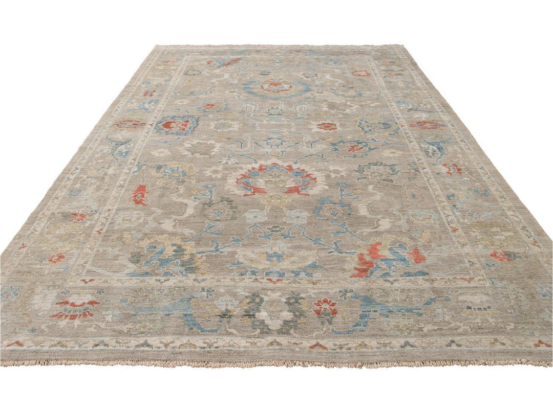 Modern Sultanabad Wool Rug 9 X 12