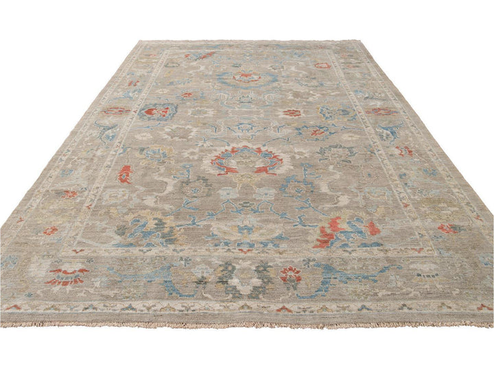 Modern Sultanabad Wool Rug 9 X 12