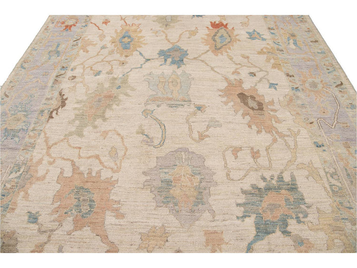 Modern Sultanabad Wool Rug 9 X 13