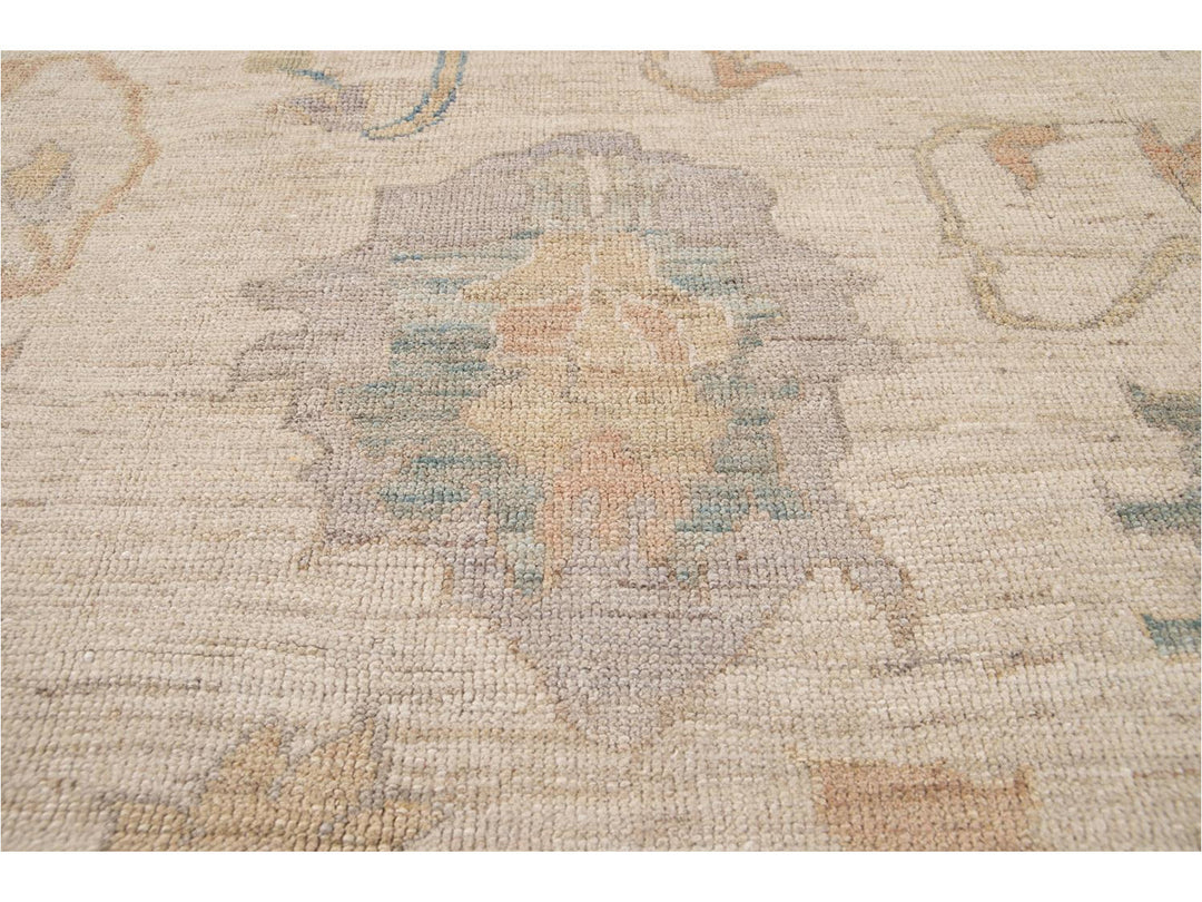 Modern Sultanabad Wool Rug 9 X 13