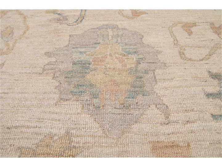 Modern Sultanabad Wool Rug 9 X 13