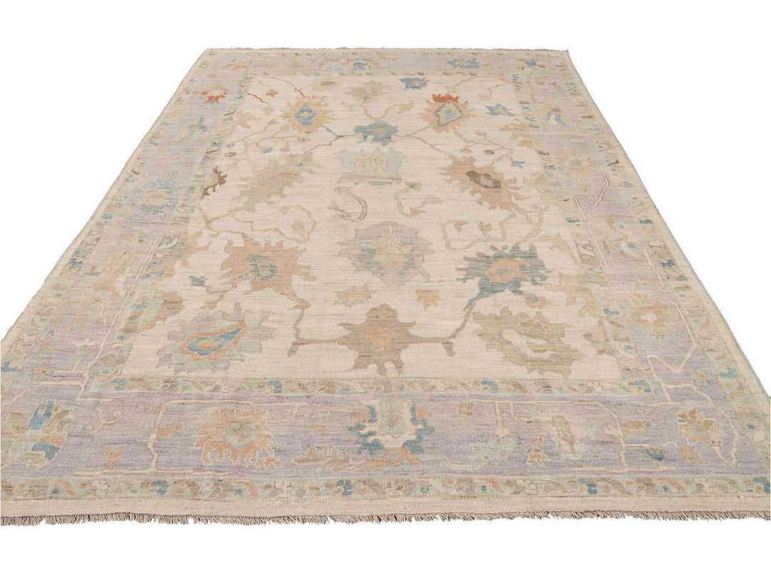 Modern Sultanabad Wool Rug 9 X 13