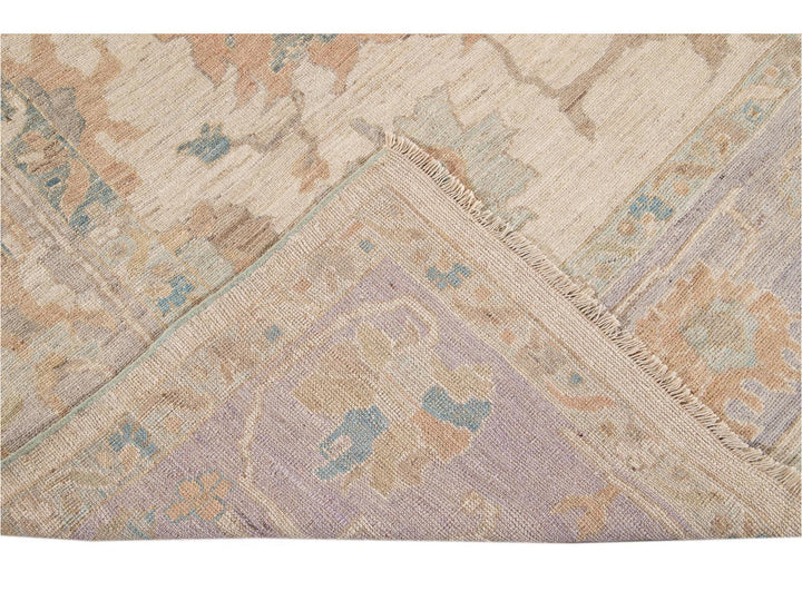 Modern Sultanabad Wool Rug 9 X 13