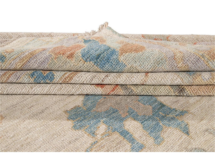 Modern Sultanabad Wool Rug 9 X 13