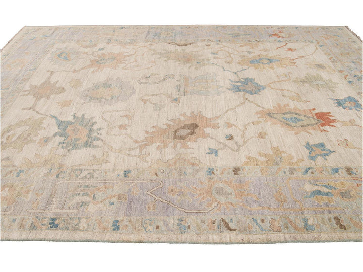 Modern Sultanabad Wool Rug 9 X 13