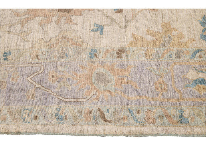 Modern Sultanabad Wool Rug 9 X 13
