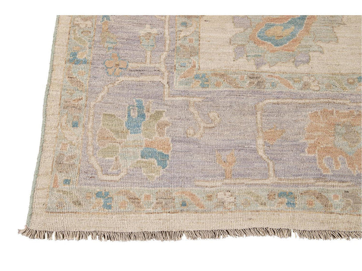 Modern Sultanabad Wool Rug 9 X 13