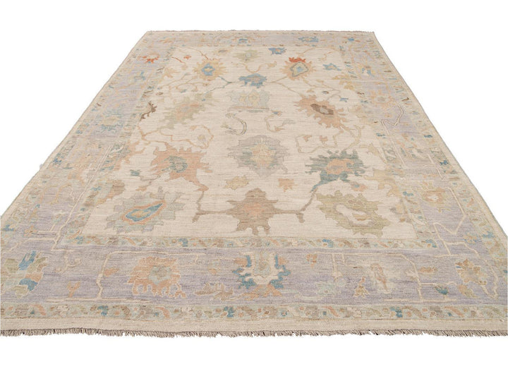 Modern Sultanabad Wool Rug 9 X 13