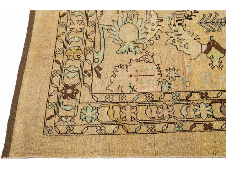 Transitional Revival Wool Rug 8 X 9