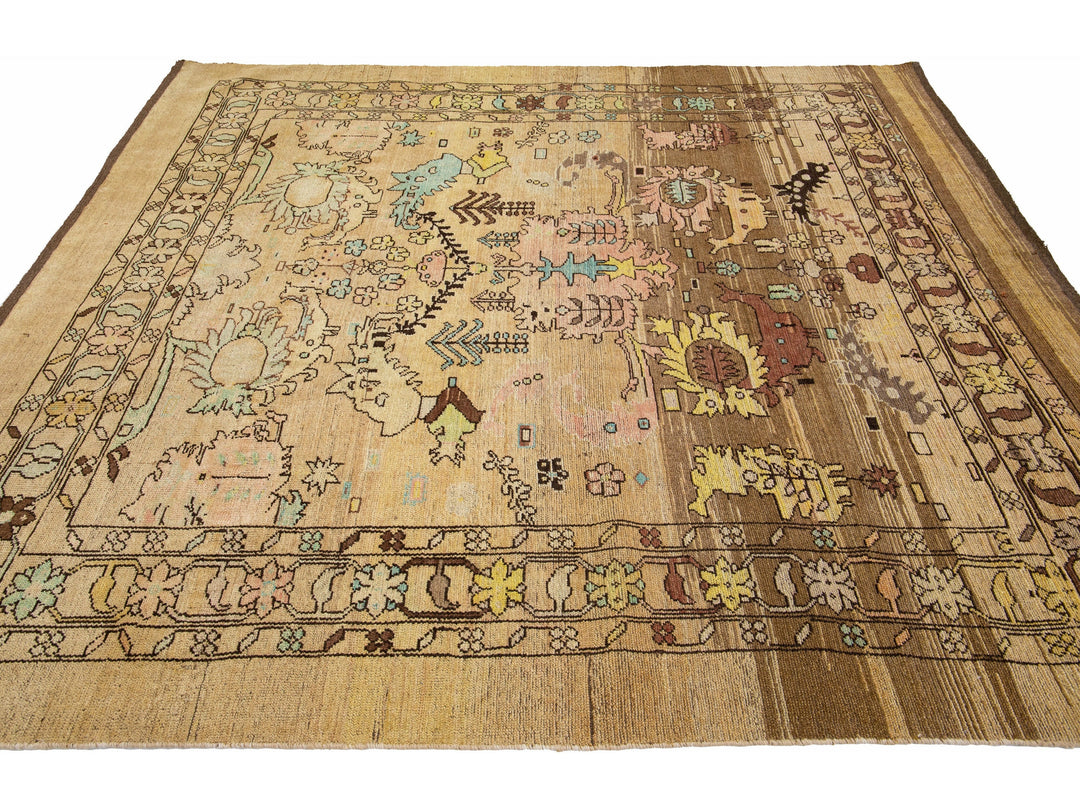 Transitional Revival Wool Rug 8 X 9