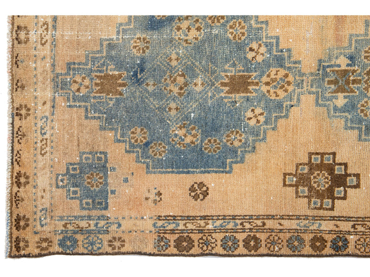 Antique Hamadan Wool Rug 3 X 6