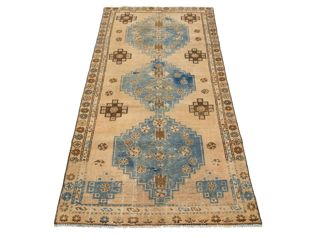 Antique Hamadan Wool Rug 3 X 6