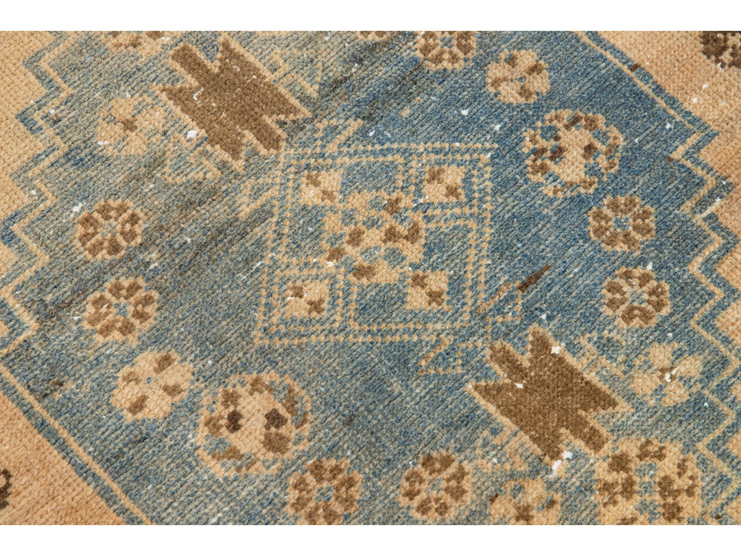 Antique Hamadan Wool Rug 3 X 6
