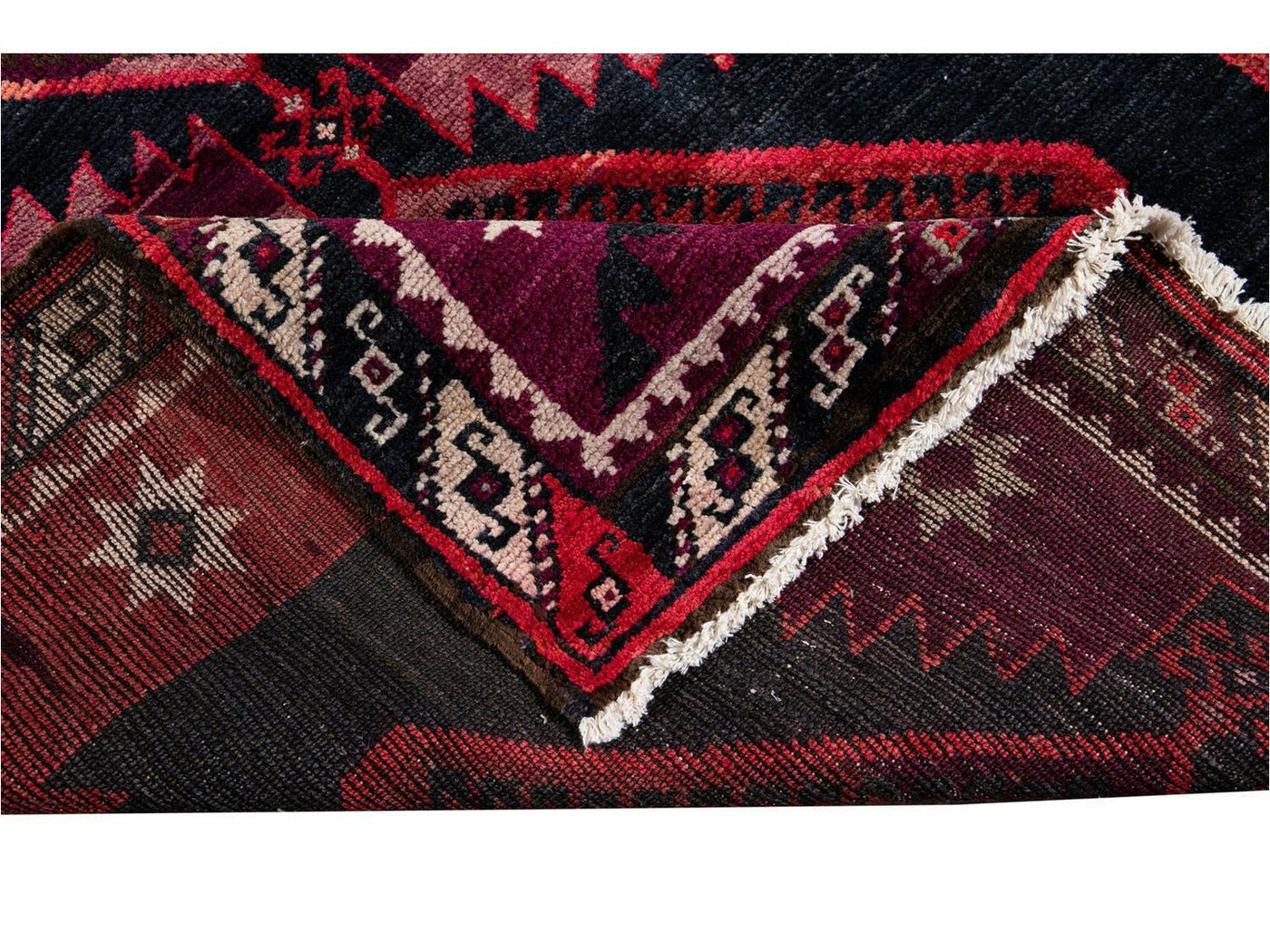 Mid 20th Century Vintage Azeri Wool Runner Rug 4 X 12