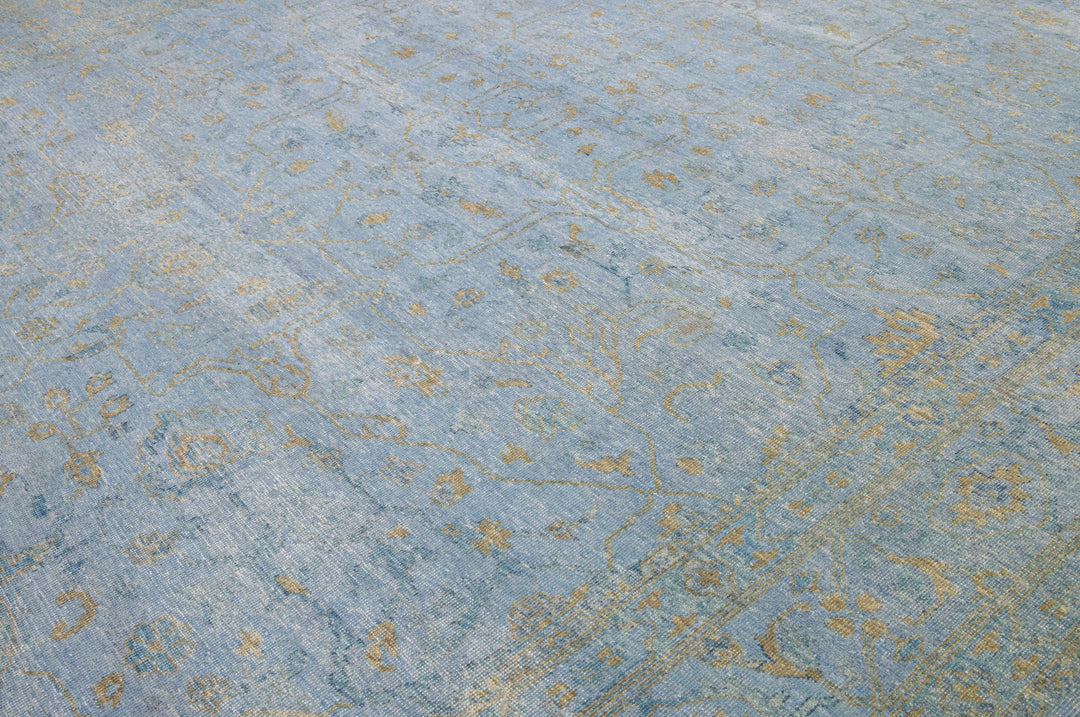 Modern Oushak Wool Rug 12 X 15