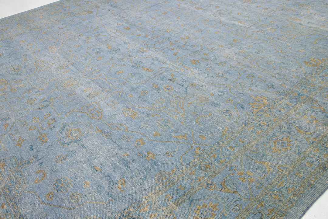 Modern Oushak Wool Rug 12 X 15