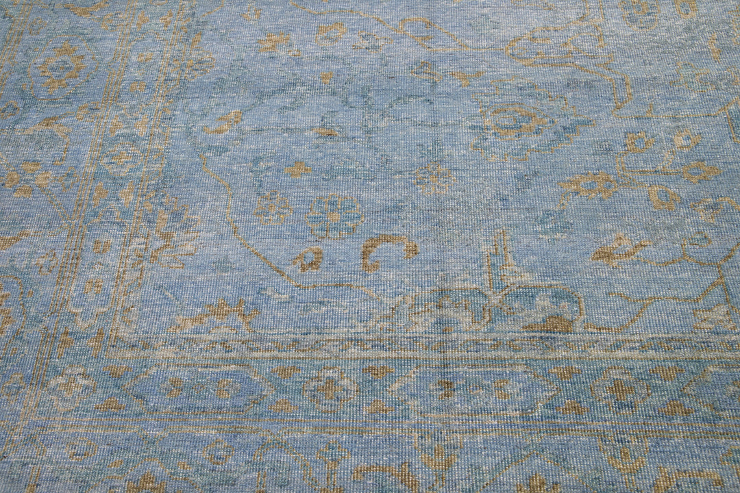 Modern Oushak Wool Rug 12 X 15