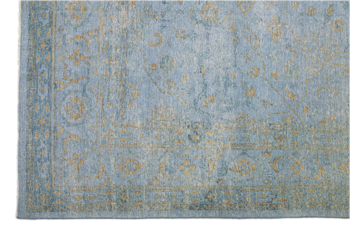 Modern Oushak Wool Rug 12 X 15