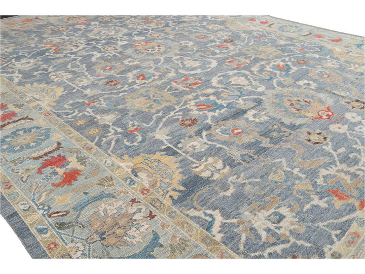 Modern Sultanabad Oversize Wool Rug 12 X 17
