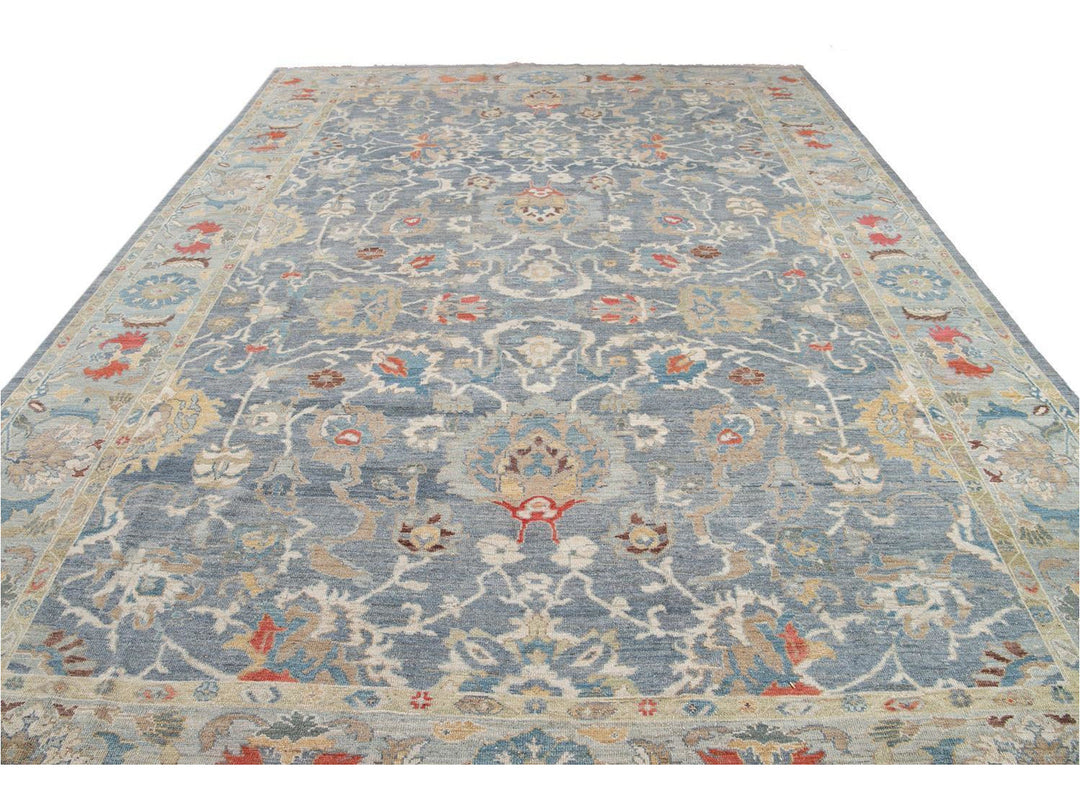 Modern Sultanabad Oversize Wool Rug 12 X 17
