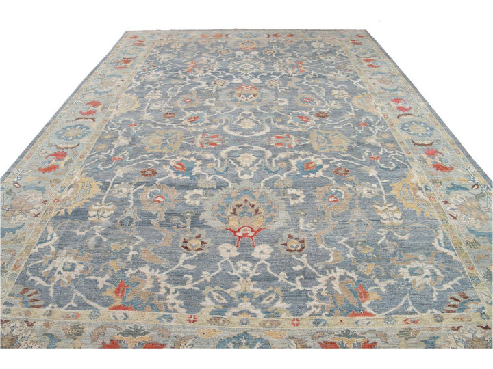 Modern Sultanabad Oversize Wool Rug 12 X 17