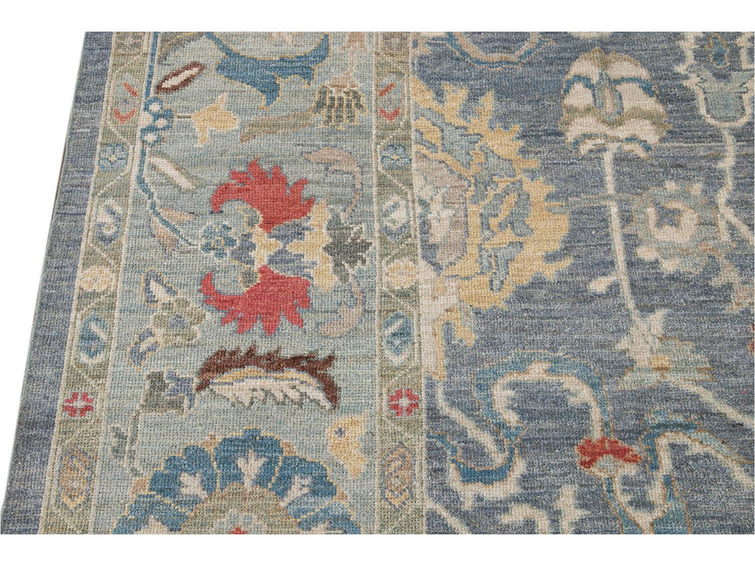 Modern Sultanabad Oversize Wool Rug 12 X 17