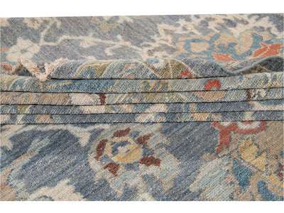 Modern Sultanabad Oversize Wool Rug 12 X 17