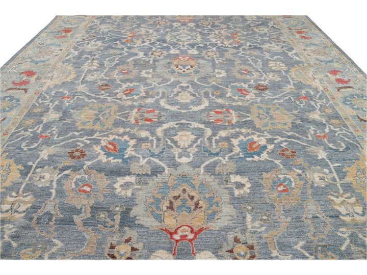 Modern Sultanabad Oversize Wool Rug 12 X 17
