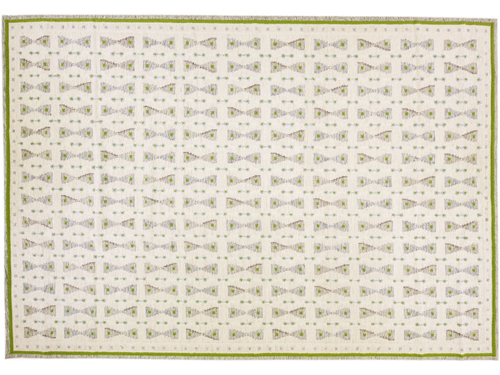 Modern Swedish Wool Rug 8 X 10