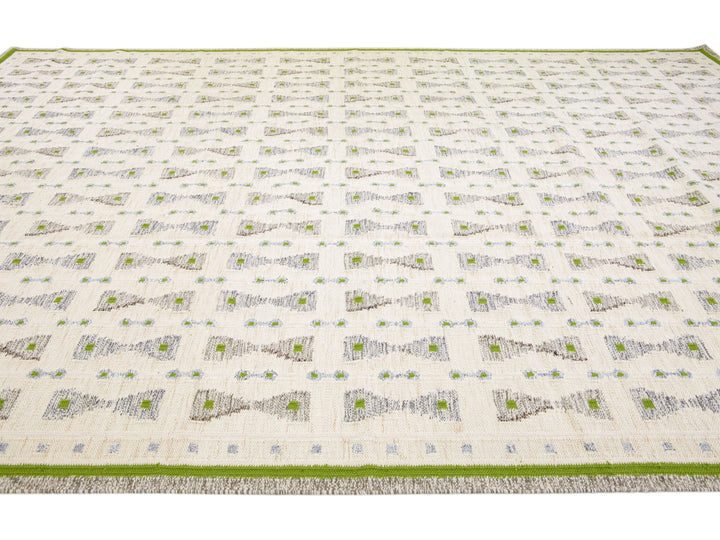 Modern Swedish Wool Rug 8 X 10