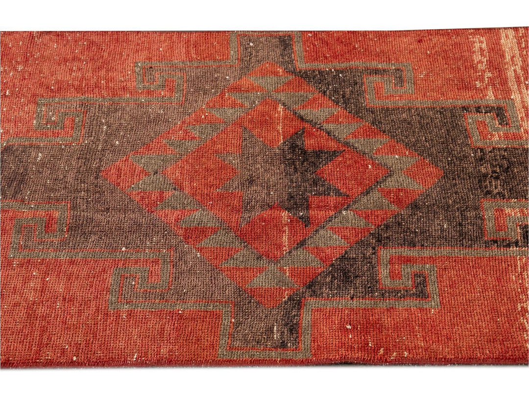 Mid 20th Century Vintage Anatolian Wool Runner Rug, 3 X 13