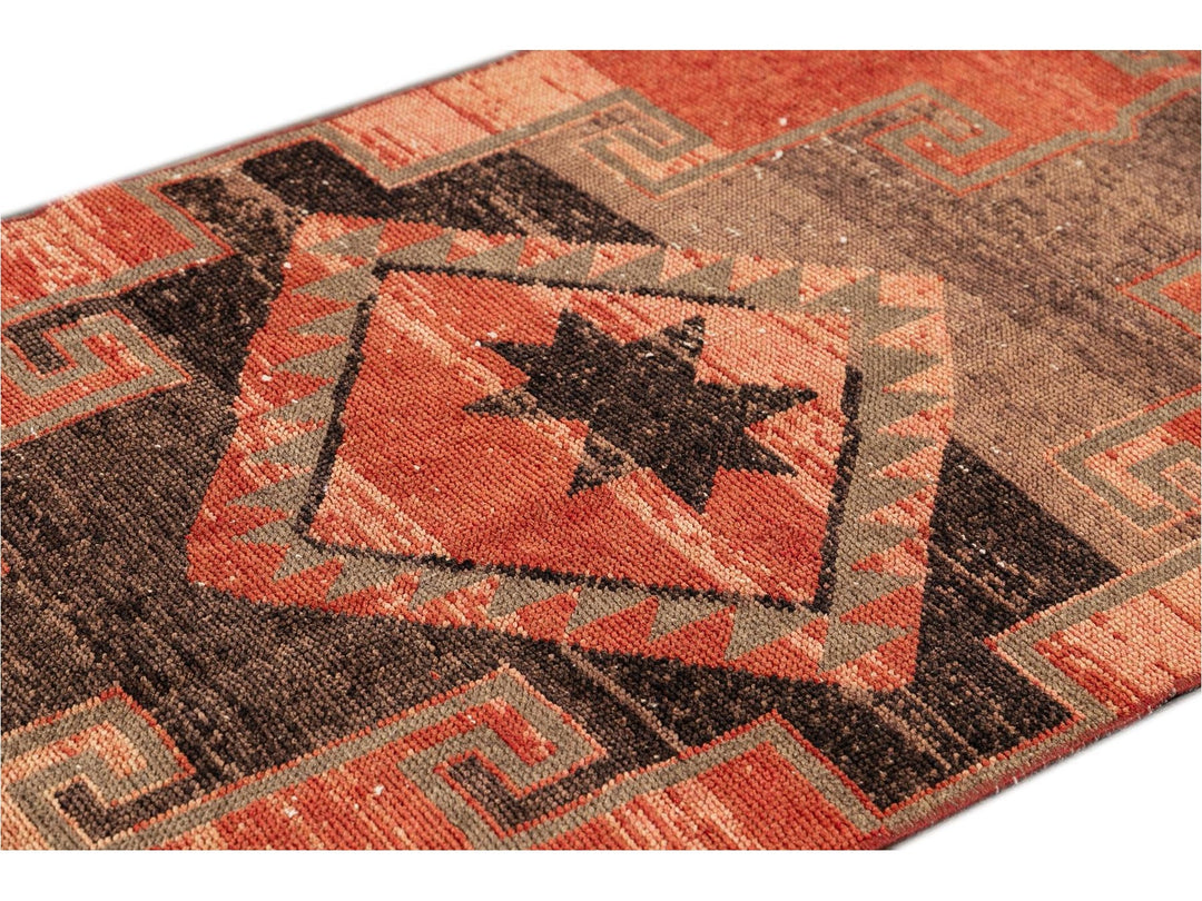 Mid 20th Century Vintage Anatolian Wool Runner Rug, 3 X 13