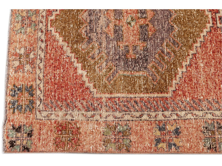 Mid 20th Century Vintage Anatolian Wool Runner Rug, 4' x 12'