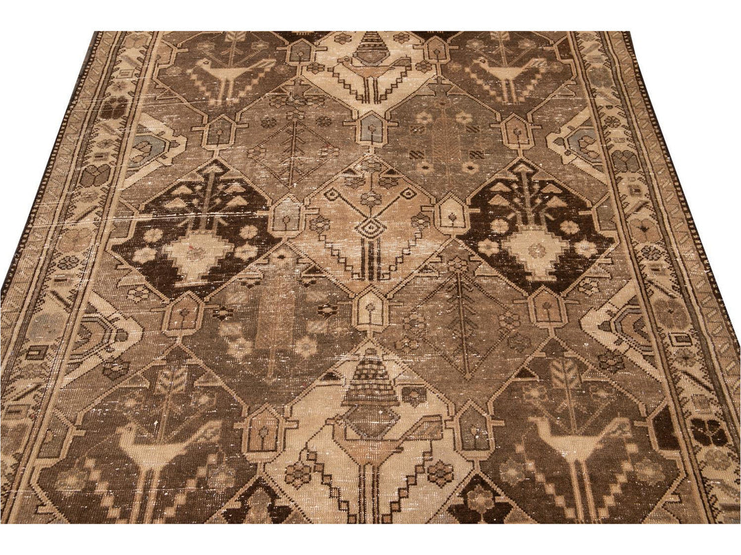 Mid 20th Century Vintage Bakhtiari Rug 5 X 10