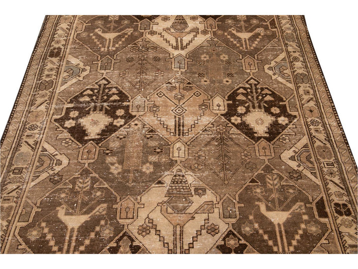 Mid 20th Century Vintage Bakhtiari Rug 5 X 10